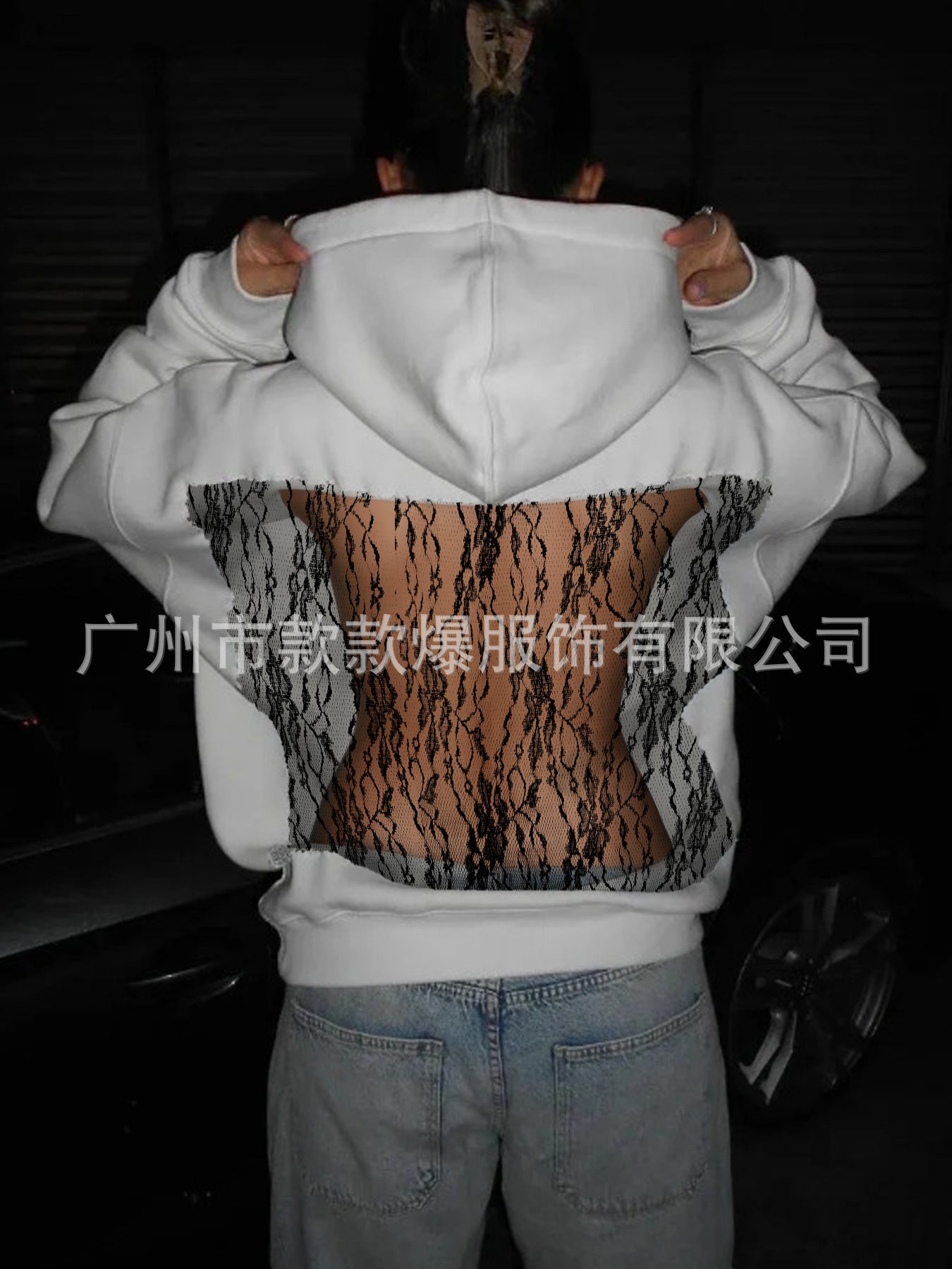 ELVORIA BACKLESS HOODIE